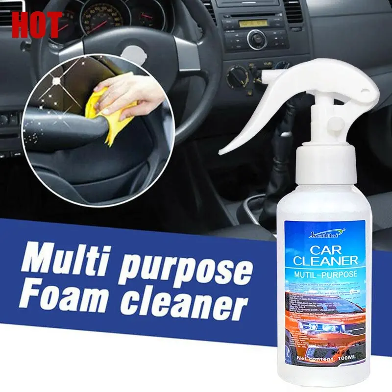 100Ml All-Purpose Foam Cleaner – Interior Car Cleaning Spray For Dashboards & Upholstery 1