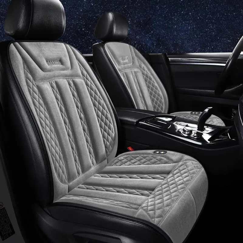 12V/24V Heated Car Seat Cushion – Plush Winter Warmth For Single Auto Seats 1