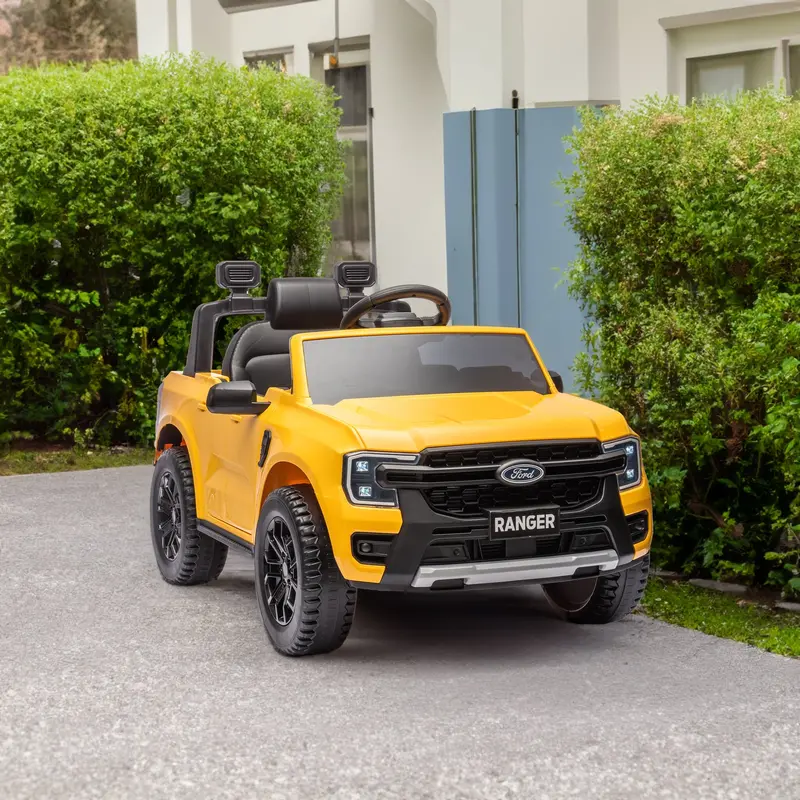 12V Kids Ride-On Ford Ranger – Remote-Controlled 2Wd Vehicle With Lights & Sound 1