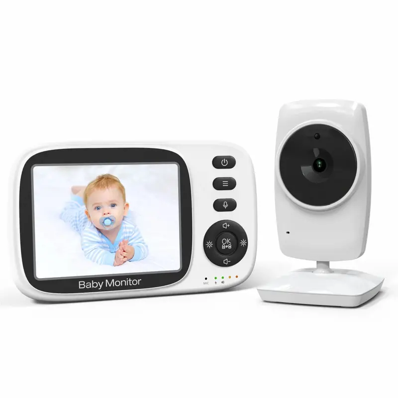 2.4Ghz Wireless Video Baby Monitor With 3.2" Lcd, Two-Way Audio, Night Vision, And Security Camera Features 1