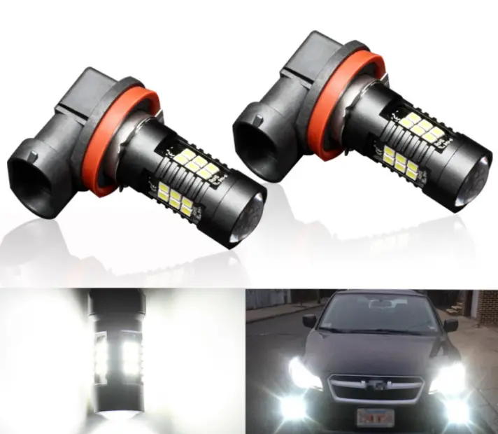 2-Pack H8/H11/Hb4/9005/9006 Led Fog Light Bulbs – 3030 Smd, 1200Lm, 6000K White 1