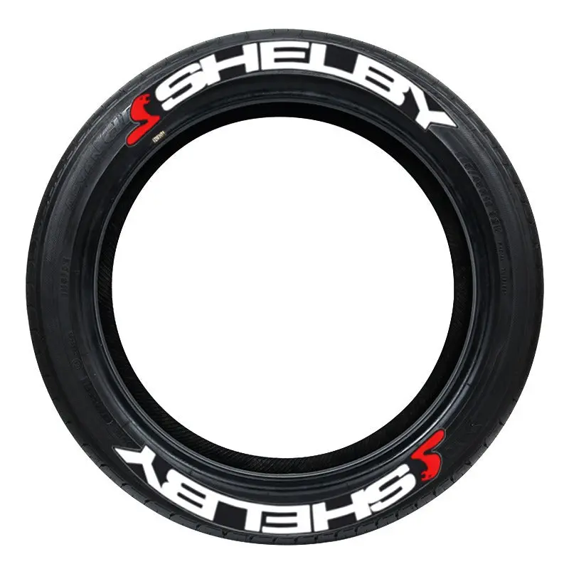 3D English Letter Tire Decals – Customizable Auto Wheel Stickers 1