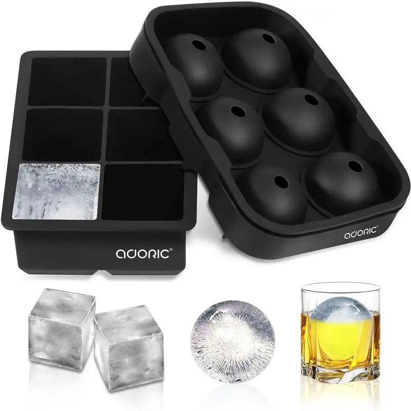 Adoric Life Silicone Ice Cube Tray Set (2-Pack) 1