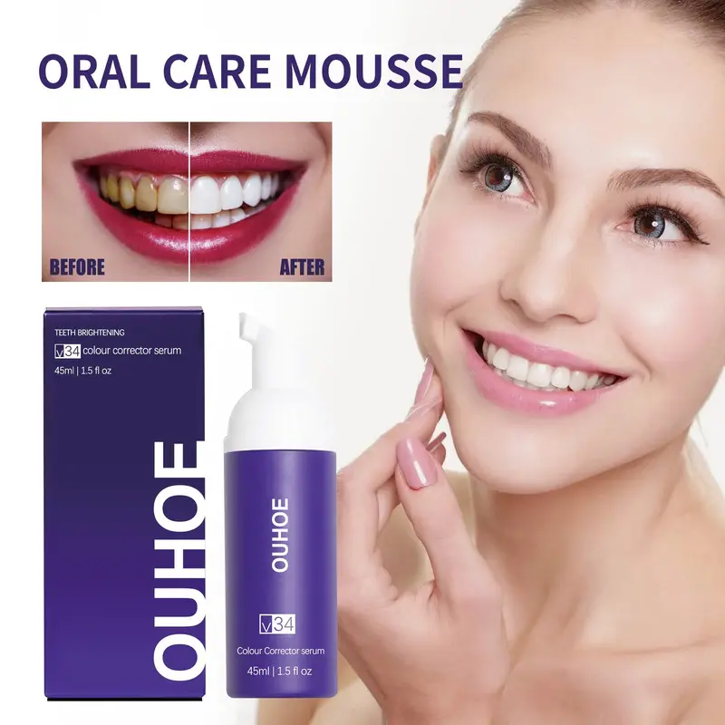 Anticavity Tooth Cleaning Mousse – Tartar-Control Foam For Brighter Teeth And Fresher Breath 1