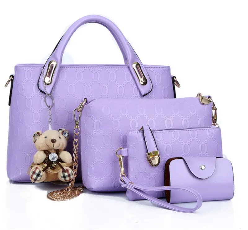 Bear-Themed Mother-Daughter Tote & Shoulder Bag Set 2