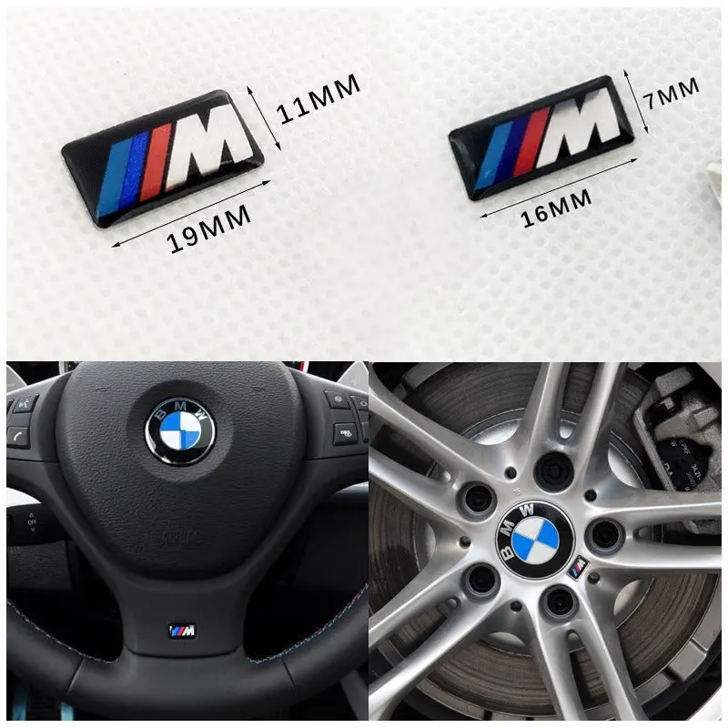 Bmw Steering Wheel Accent Sticker – M-Branded Decorative Trim For 3, 5, 7, X1–X6 Models 1