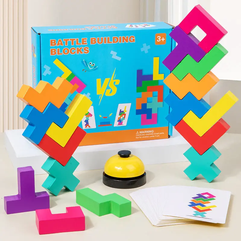 Classic Wooden Russian Nesting Blocks – Early Learning Construction And Stacking Toy 1