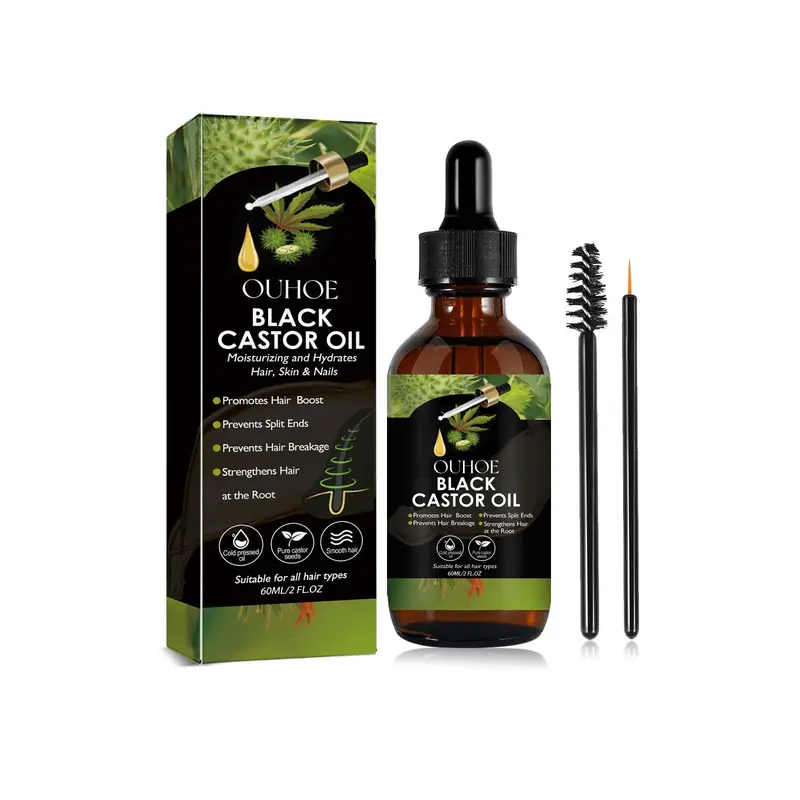 Cold-Pressed Castor Oil For Hair – Intensive Moisturizing, Shine-Enhancing, And Scalp-Nourishing Treatment 1