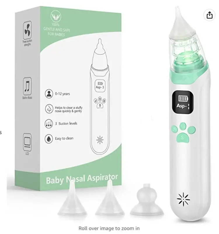 Electric Nasal Aspirator For Babies – Quiet, Gentle Suction Device 1