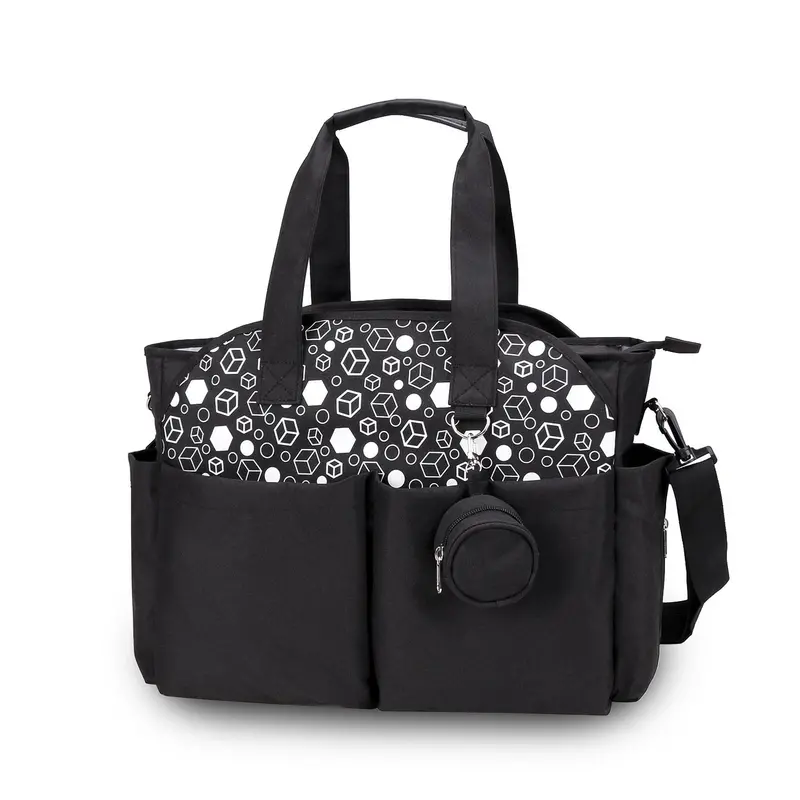 Geometric-Print Pacifier Organizer Bag For Moms & Babies 1