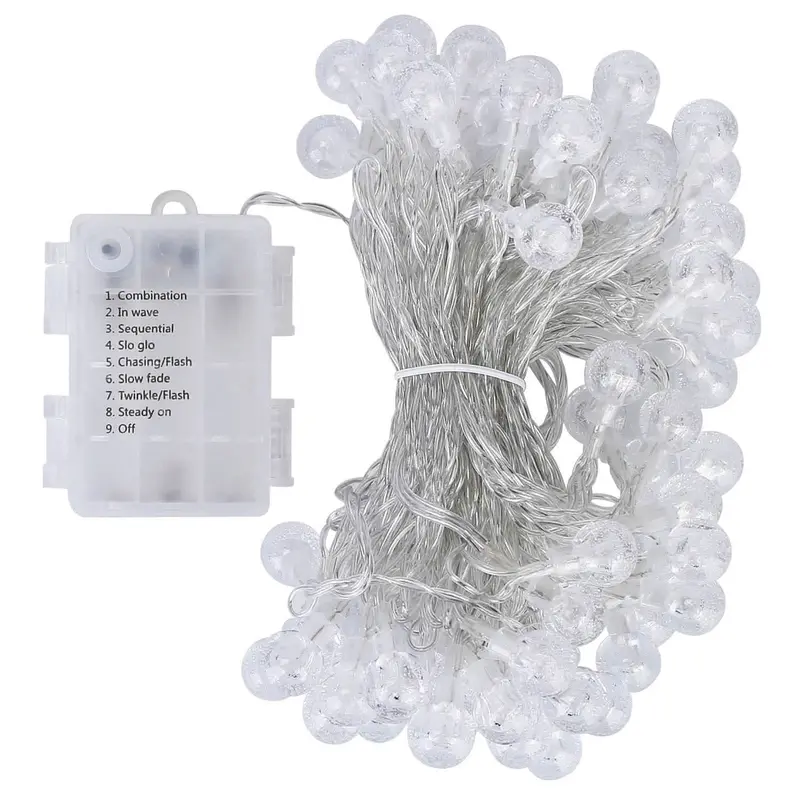 Globe-Shaped Led Ball String Lights For Indoor And Outdoor Decor 1