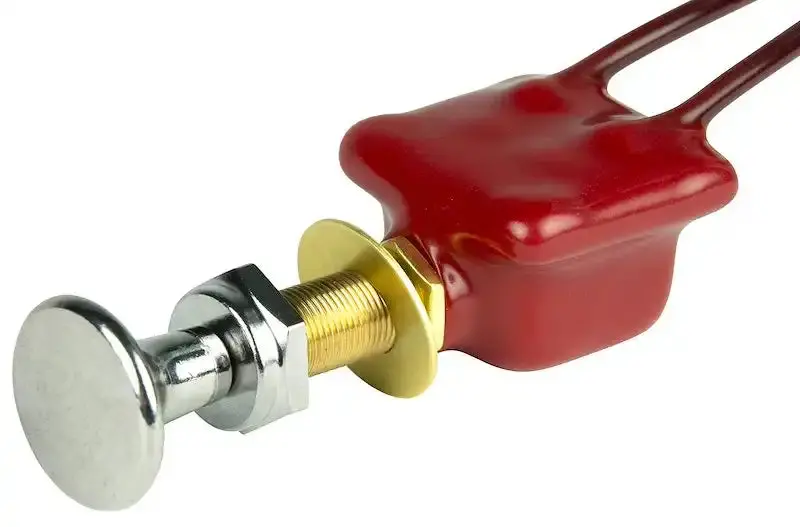 Heavy-Duty Spst Push-Button Switch – 2-Position, Panel-Mount, Solid-State Design 1