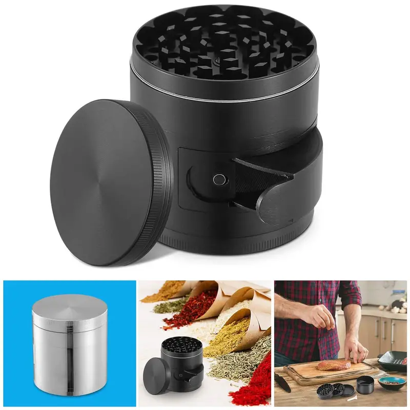Herb & Spice Grinder – Durable Multi-Tooth Tobacco Or Culinary Mill 1