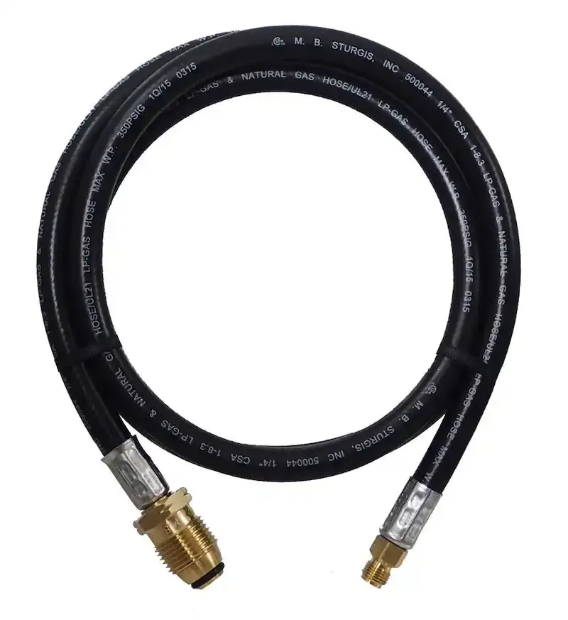 High-Pressure Lp Pigtail Hose – 36-Inch Flexible Gas Line With Standard Fittings 1