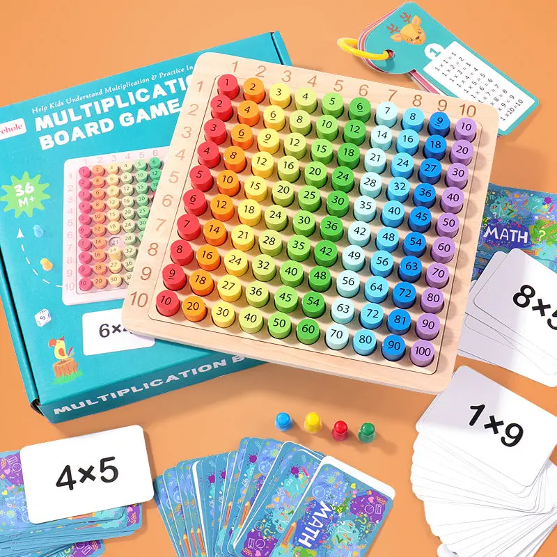 Hundred Number Board Puzzle – Montessori Multiplication & Counting Aid For Early Math Mastery 1