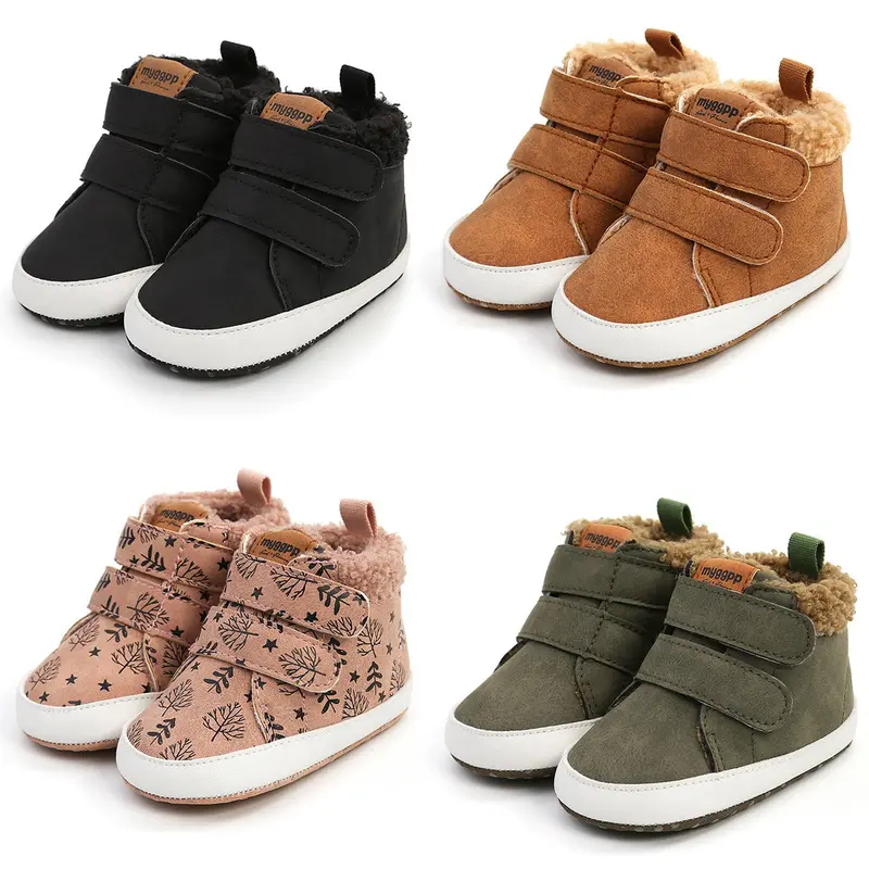 Insulated High-Top Baby Walking Shoes For Fall And Winter – Style M2035 1