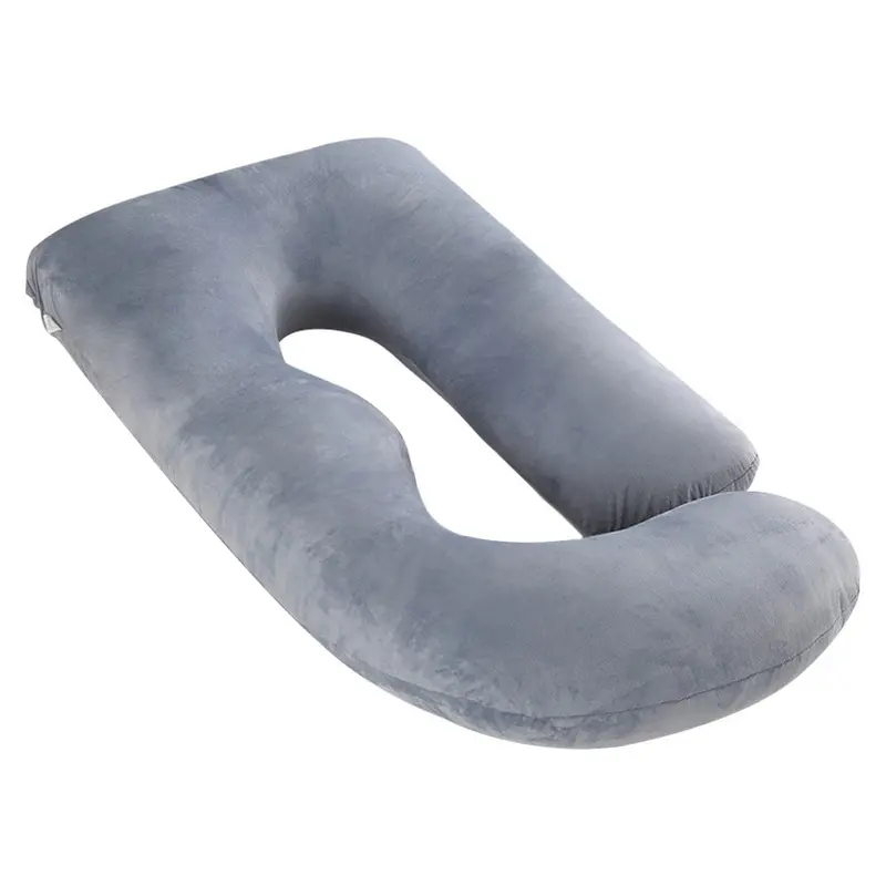 J-Shaped Pregnancy Body Pillow For Side-Sleeping Comfort And Waist Support 1