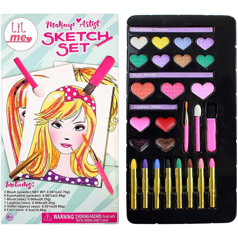 Kids' Creative Makeup Artist Sketch Set – 10 Reusable Design Practice Sheets 1