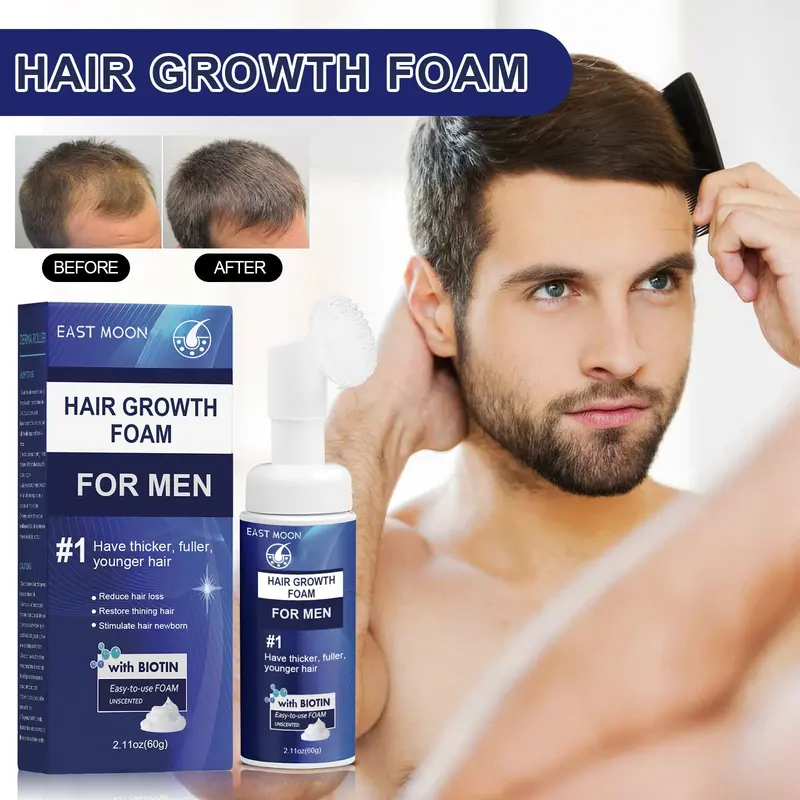 Men’S Hair Thickening Foam – Follicle-Stimulating Treatment For Fuller, Healthier Hair 1