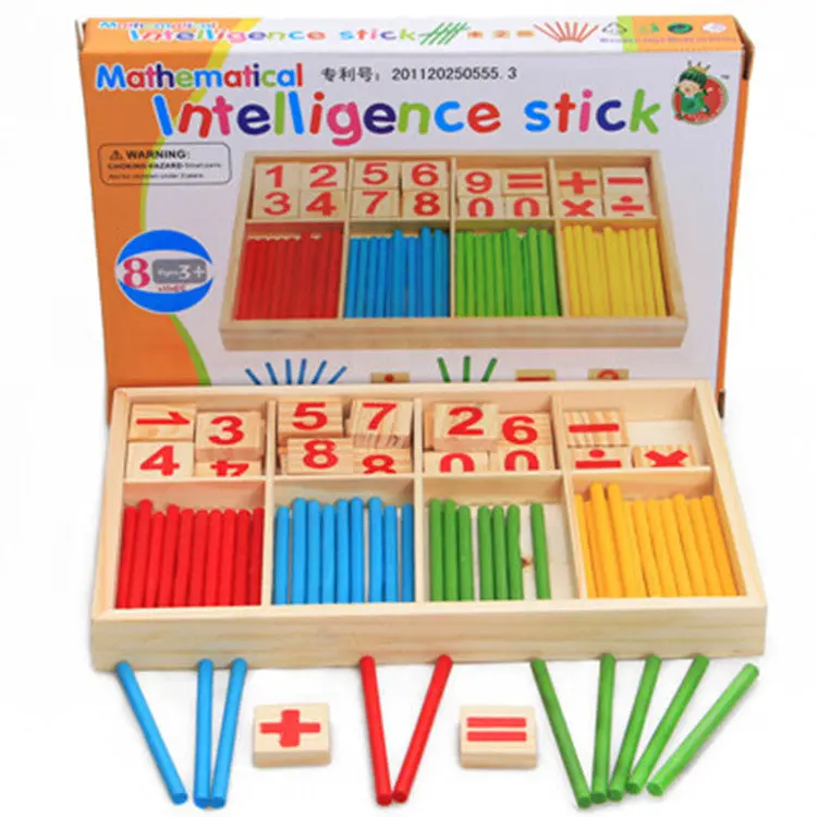 Montessori Counting Stick – Wooden Math Teaching Tool For Preschoolers & Kindergarteners 1