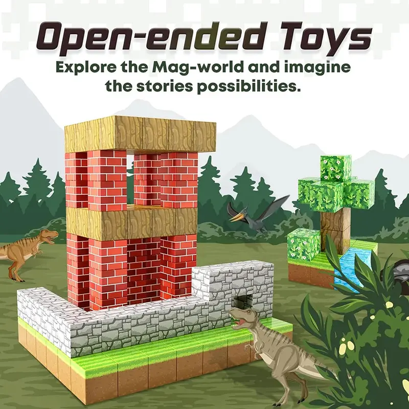 My World Magnetic Construction Cubes – Versatile Mini Building Set For Creative Stem Play 1