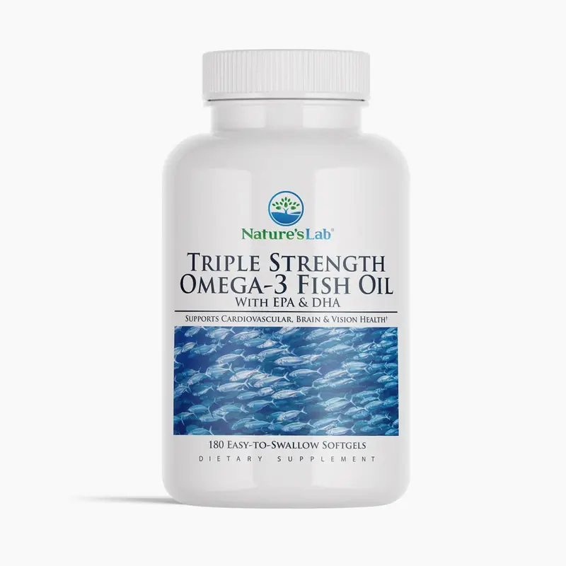 Nature'S Lab Triple-Strength Omega-3 Fish Oil – Epa & Dha Supplement (180 Softgels) 1