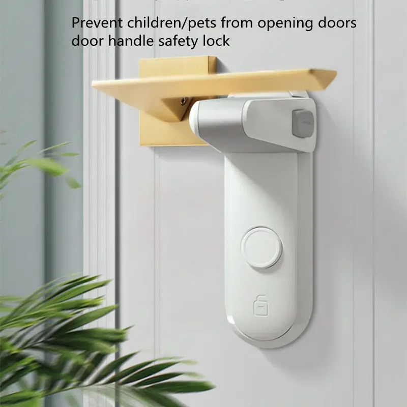 No-Drill Child Safety Door Handle Lock – Easy-Install Pet & Toddler Guard 1