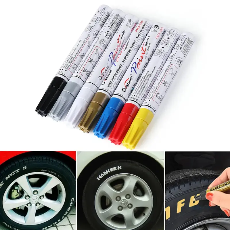 Oil-Based Tire Marking Pens – Waterproof, Permanent Graffiti Markers For Rims And Treads 1