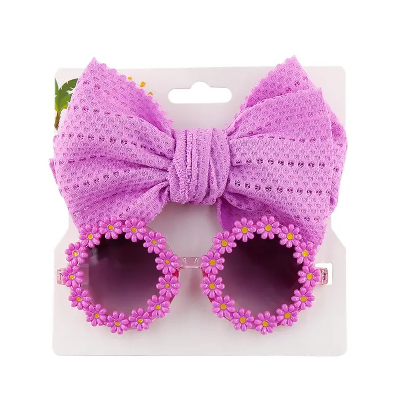 Personalized Girls’ Fashion Glasses & Headband Set – Adjustable Sun Visor Combo For Toddlers 6