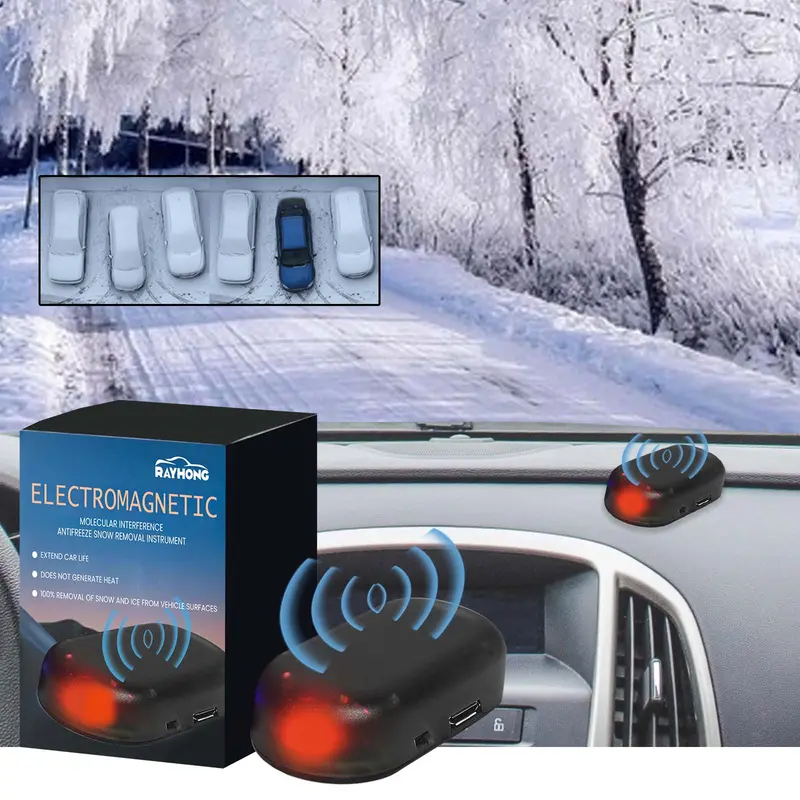Portable Car Snow & Ice Remover – Compact Deicing Tool For Windshields And Mirrors 1