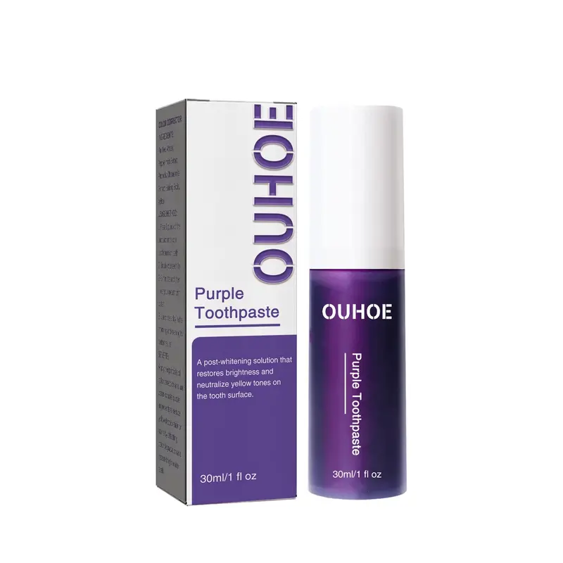 Purple-Tinted Whitening Toothpaste – Gentle Stain Removal With Gum-Soothing Benefits 1