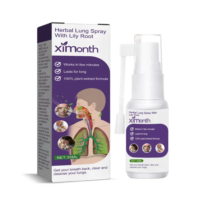 Respiratory Comfort Spray For Dry Throat, Nasal Blockage, And Mucus Relief 1