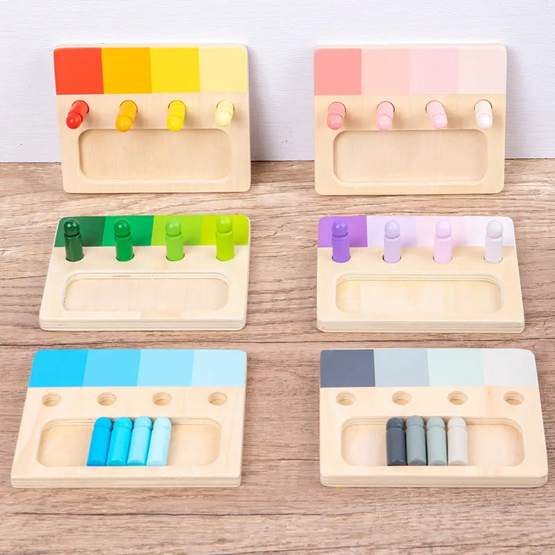 Sensory Wooden Color Insert Board – Hands-On Learning Tool For Visual Discrimination & Early Education 1