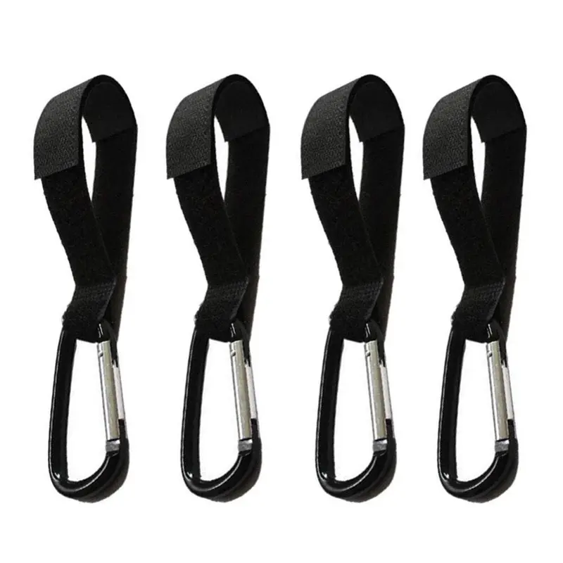 Set Of 4 Stroller Hooks – Universal Bag Hangers For Wheelchairs, Prams & Shopping Carts 1