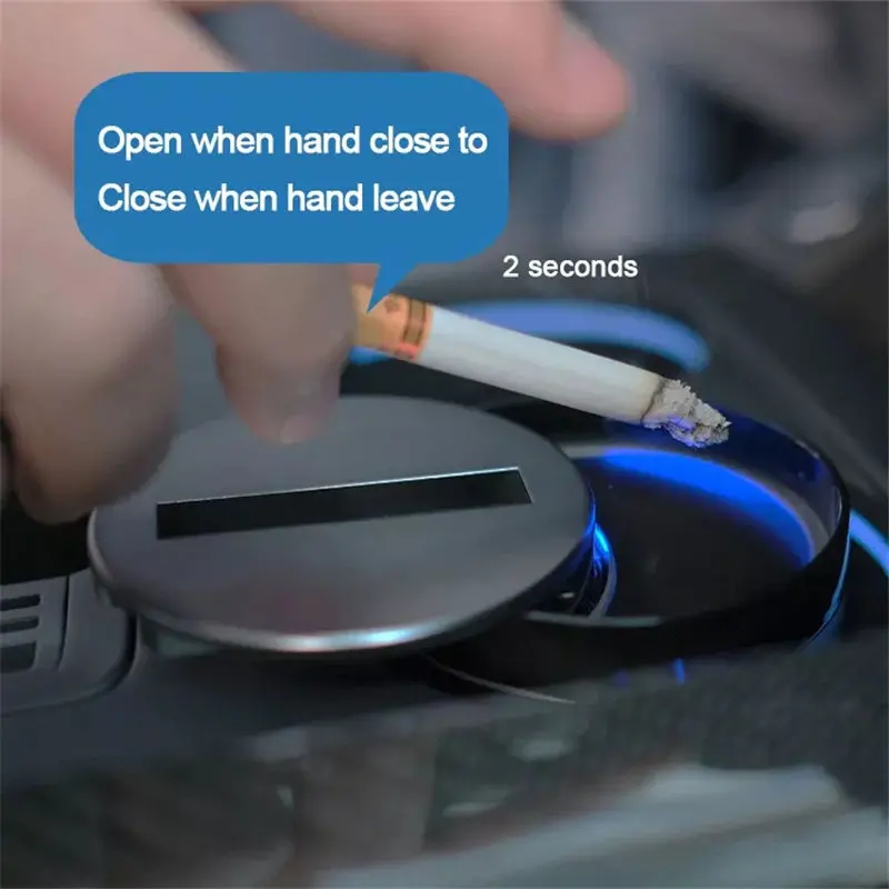 Smart Infrared感应 Ashtray – Desktop Or Vehicle Auto-Opening/Closing Ashtray With Touchless Activation 1