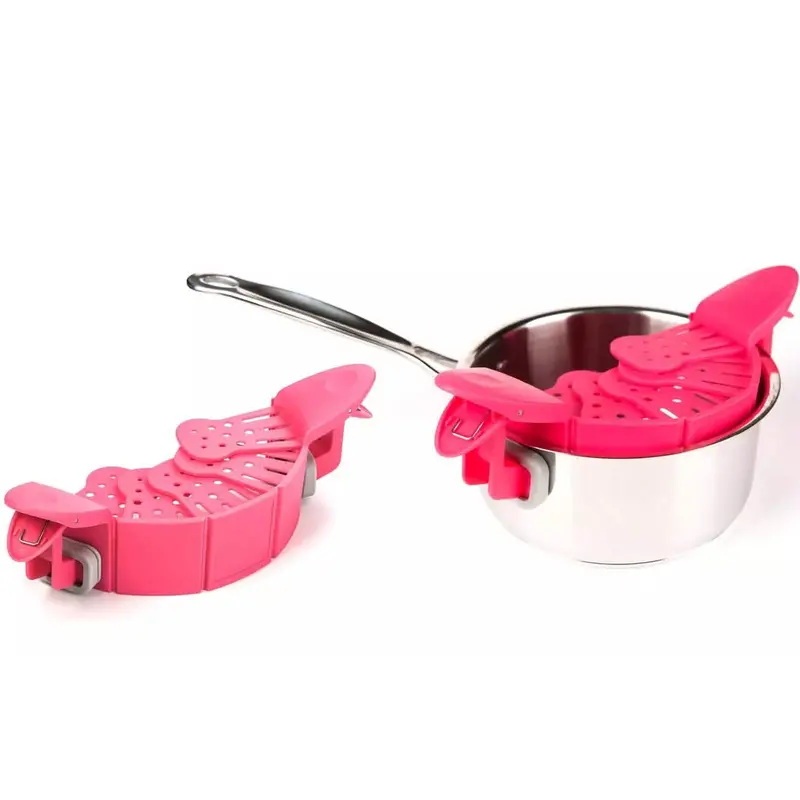 Snapbit Hands-Free Strainer With Universal Fit For Cookware 1