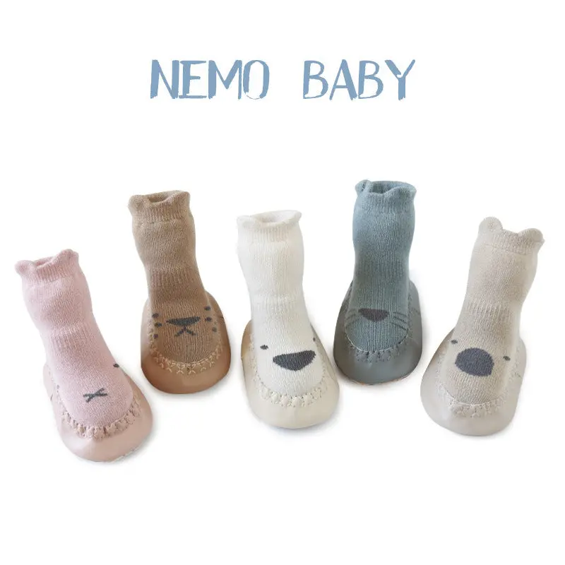 Soft-Bottom Korean-Style Baby Socks And Slip-On Shoes For Toddlers 1