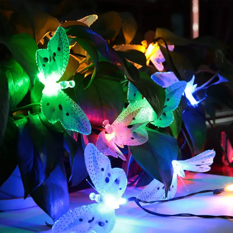 Solar-Powered Butterfly String Lights – 3.8-Meter Dual-Pack 1