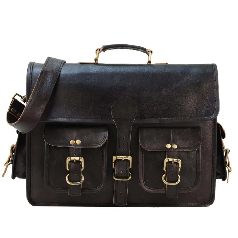 The Vintage Black: Minimalist Leather Accessory Collection – Signature Style 1