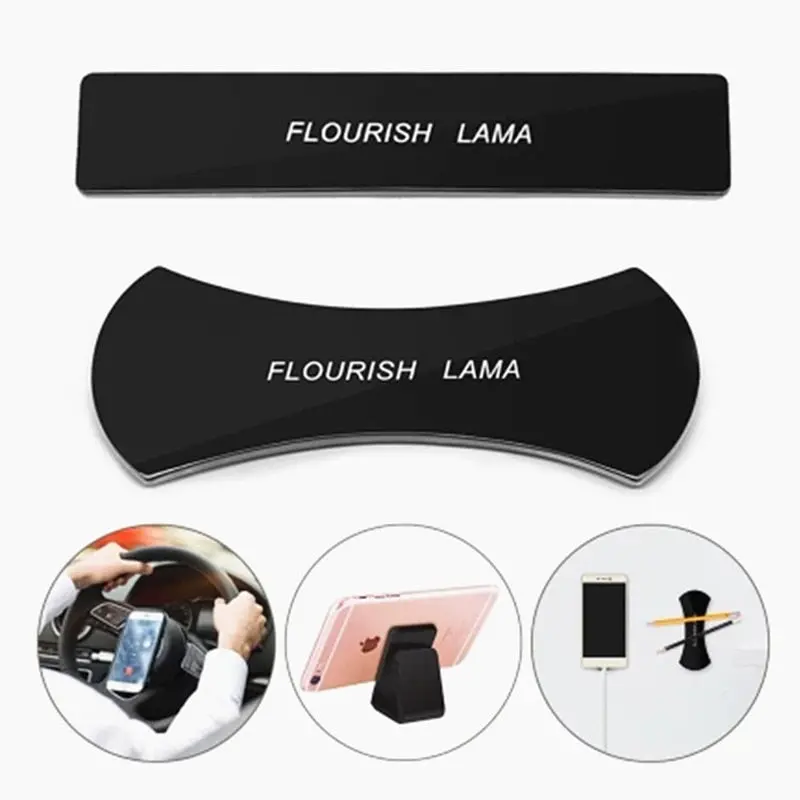 Universal Nano Gel Phone Mount Set – 2-Piece No-Residue Car Dashboard & Vent Holder 1