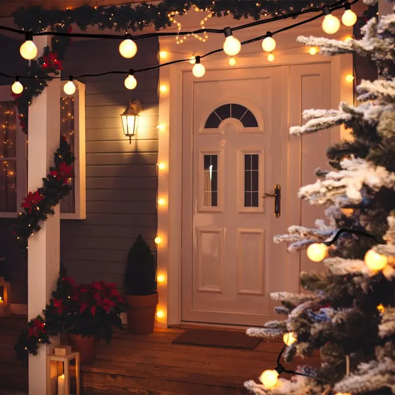 Warm White Plug-In Fairy String Lights – Globe-Style Led Decorative Lighting 1