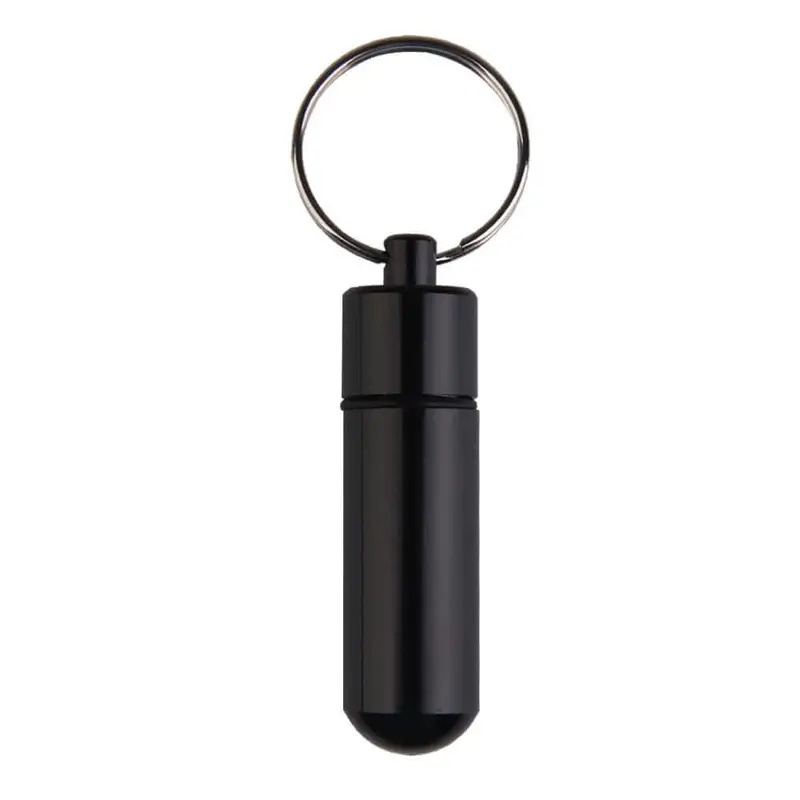 Waterproof Keychain Pill Organizer – Compact Travel-Sized Medication Case 1