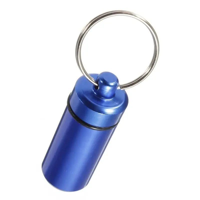 Waterproof Keychain Pill Organizer – Compact Travel-Sized Medication Case 4