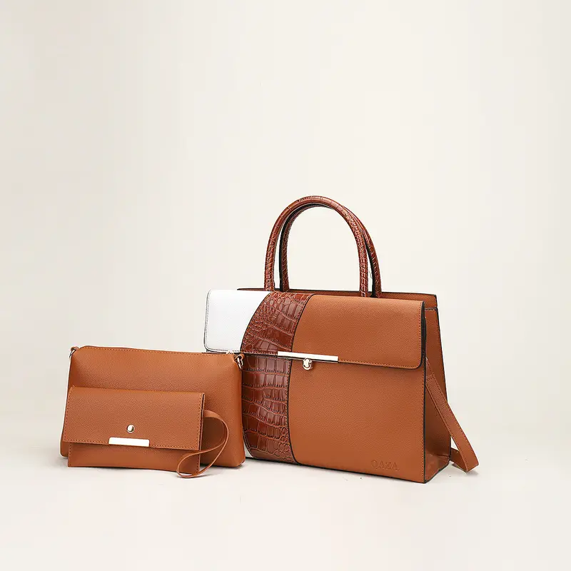 Winter Color-Block 3-Piece Mother Bag Collection 1
