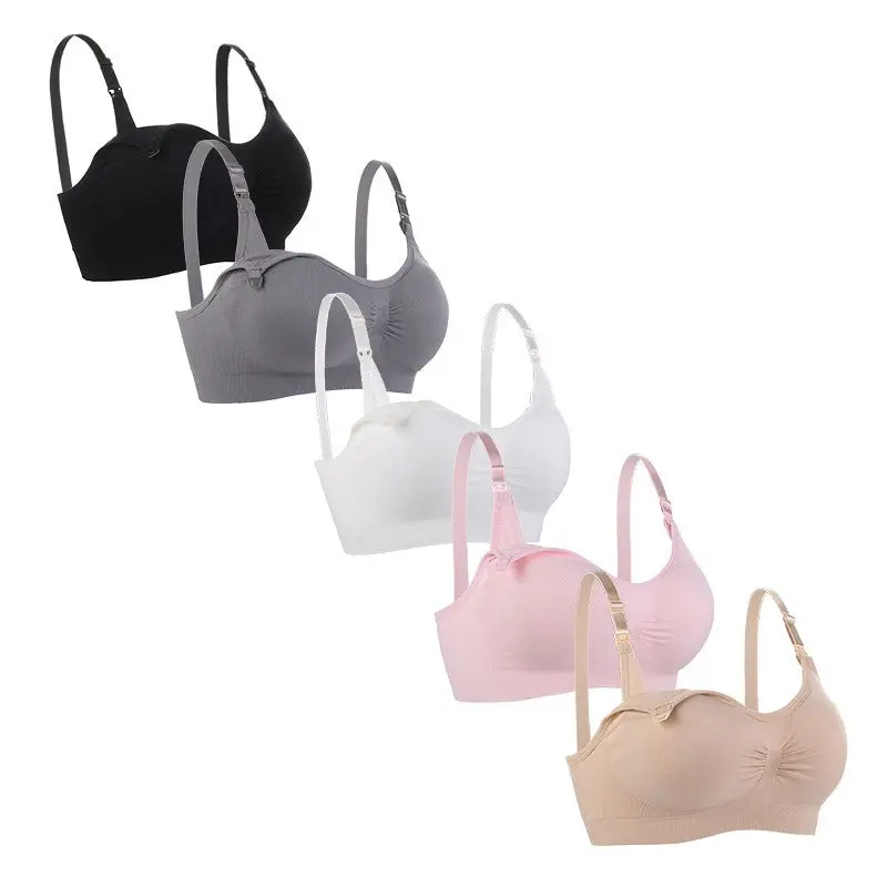 Wire-Free Front-Clasp Nursing Bra – Plus-Size Seamless & Adjustable Support 1