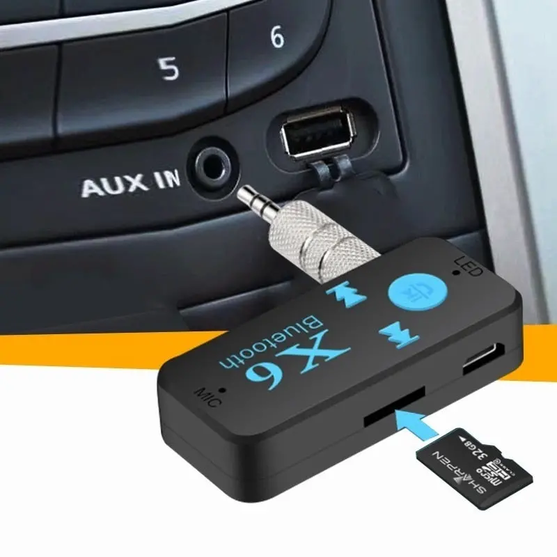 X6 Bluetooth 5.0 Audio Adapter – Car Receiver For Aux/Usb/Carplay Music Streaming 1
