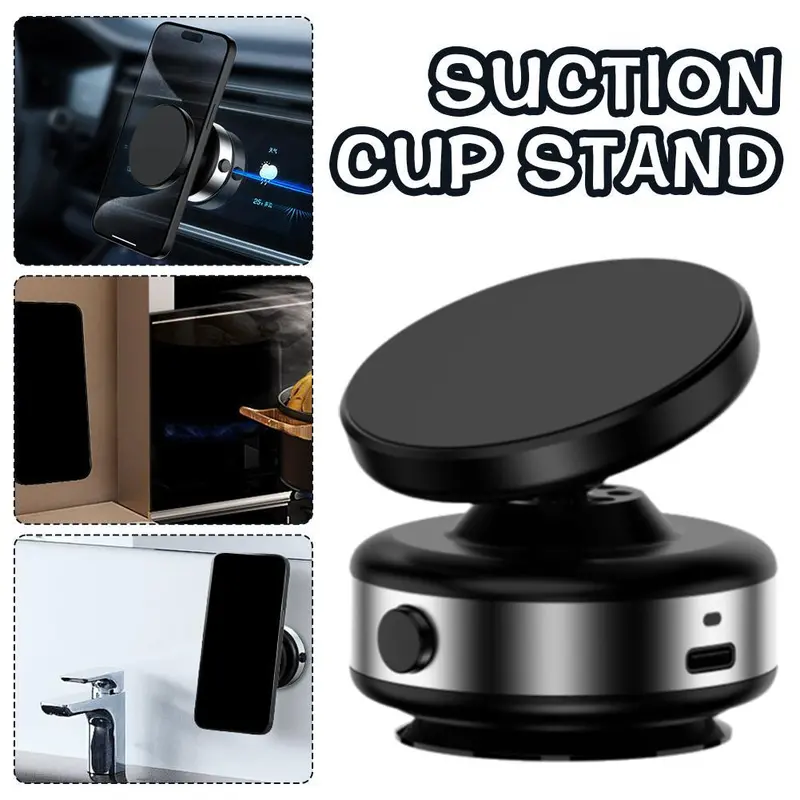 X9C Magnetic & Vacuum Car Mount – Adjustable Suction Phone Holder For Navigation 1