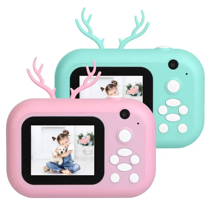 Zero-Ink Selfie Camera – 1080P Hd Dual-Lens Video Recorder With Built-In Thermal Printer (3 Rolls Included) 1