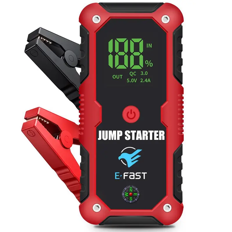 Zyx-Q520 Portable Jump Starter – 12V Emergency Car Battery Booster With Power Bank & Led Flashlight 1