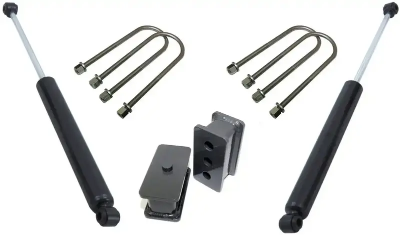 2.5-Inch Block Lift Kit With 4.125-Inch U-Bolts And Heavy-Duty Shock Mounts 1